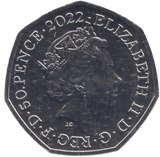 2022 COLOURED 50P EEYORE WINNIE THE POOH - 50p BU - Cambridgeshire Coins