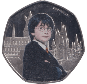 2022 COLOURED 50P HARRY POTTER ( BU ) - 50p BU - Cambridgeshire Coins