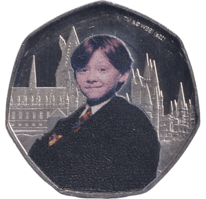 2022 COLOURED 50P HARRY POTTER RON WEASLEY ( BU ) - 50p BU - Cambridgeshire Coins