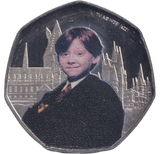 2022 COLOURED 50P HARRY POTTER RON WEASLEY ( BU ) - 50p BU - Cambridgeshire Coins