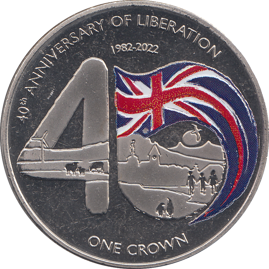 2022 CROWN 40TH ANNIVERSARY OF LIBERATION ( BU ) - WORLD COINS - Cambridgeshire Coins