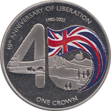 2022 CROWN 40TH ANNIVERSARY OF LIBERATION ( BU ) - WORLD COINS - Cambridgeshire Coins