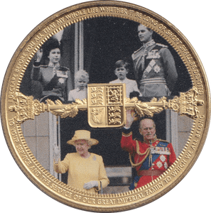 2022 CROWN GIBRALTAR - ELIZABETH AND PHILIP 1 - WORLD COINS - Cambridgeshire Coins
