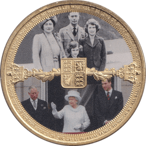 2022 CROWN GIBRALTAR - ELIZABETH AND PHILIP 3 - WORLD COINS - Cambridgeshire Coins
