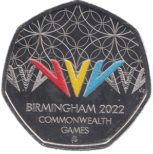 2022 FIFTY PENCE BRILLIANT UNCIRCULATED 50P BIRMINGHAM COMMONWEALTH GAMES - 50p BU - Cambridgeshire Coins