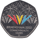 2022 FIFTY PENCE BRILLIANT UNCIRCULATED 50P BIRMINGHAM COMMONWEALTH GAMES - 50p BU - Cambridgeshire Coins