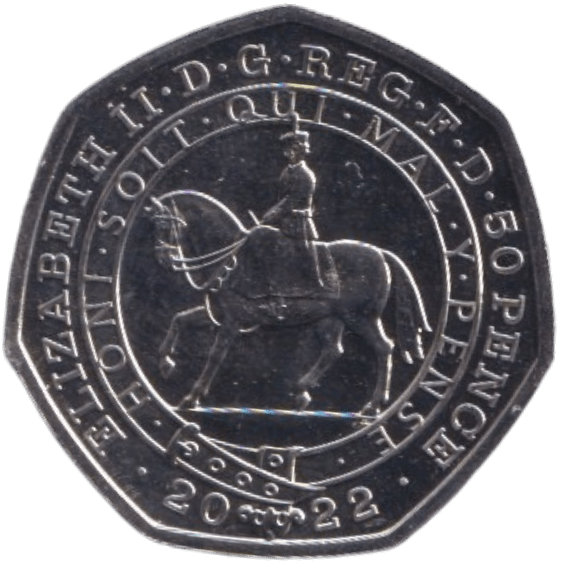 2022 FIFTY PENCE PLATINUM JUBILEE ( BU ) - 50p BU - Cambridgeshire Coins