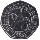 2022 FIFTY PENCE PLATINUM JUBILEE ( BU ) - 50p BU - Cambridgeshire Coins