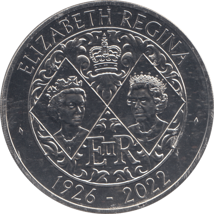 2022 FIVE POUND ELIZABETH REGINA ( BU ) - WORLD COINS - Cambridgeshire Coins