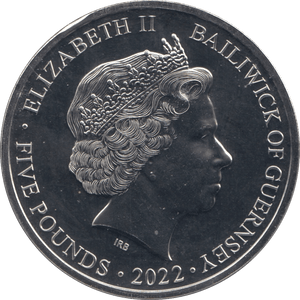 2022 FIVE POUNDS GUERNSEY F146 - WORLD COINS - Cambridgeshire Coins