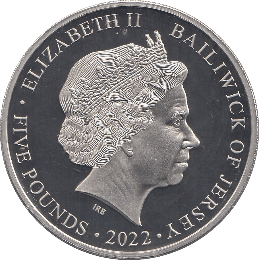 2022 FIVE POUNDS JERSEY - WORLD COINS - Cambridgeshire Coins