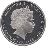 2022 FIVE POUNDS JERSEY - WORLD COINS - Cambridgeshire Coins
