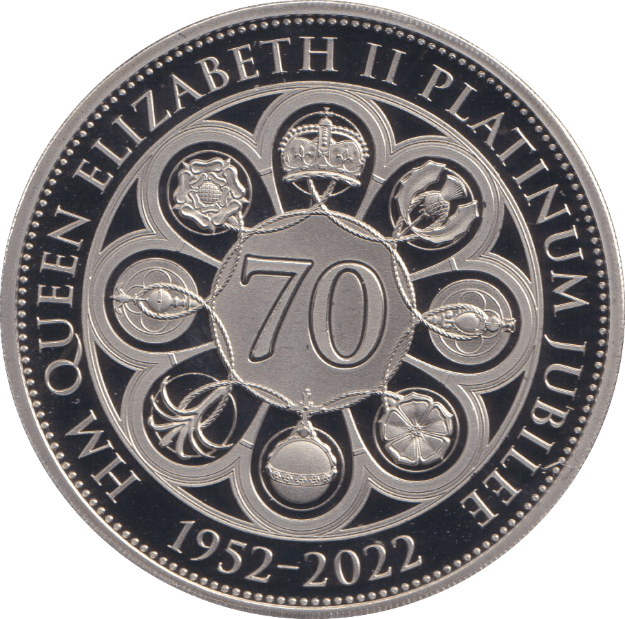 2022 FIVE POUNDS PLATINUM JUBILEE BAILIWICK OF GUERNSEY ( BU ) - WORLD COINS - Cambridgeshire Coins