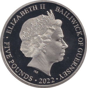2022 FIVE POUNDS PLATINUM JUBILEE BAILIWICK OF GUERNSEY ( BU ) - WORLD COINS - Cambridgeshire Coins