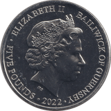 2022 FIVE POUNDS PLATINUM JUBILEE - WORLD COINS - Cambridgeshire Coins