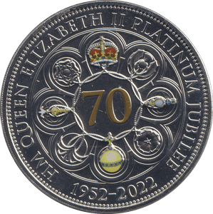 2022 FIVE POUNDS PLATINUM JUBILEE - WORLD COINS - Cambridgeshire Coins