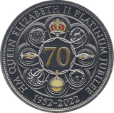 2022 FIVE POUNDS QUEEN ELIZABETH II PLATINUM JUBILEE - WORLD COINS - Cambridgeshire Coins