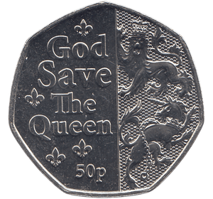 2022 GOD SAVE THE QUEEN 50P ( BU ) - WORLD COINS - Cambridgeshire Coins