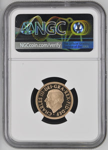 2022 GOLD 1 SOVEREIGN PIEDFORT QE II MEMORIAL PF 70 ULTRA CAMEO - NGC GOLD COINS - Cambridgeshire Coins