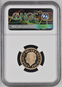 2022 GOLD 1 SOVEREIGN PIEDFORT QE II MEMORIAL PF 70 ULTRA CAMEO - NGC GOLD COINS - Cambridgeshire Coins