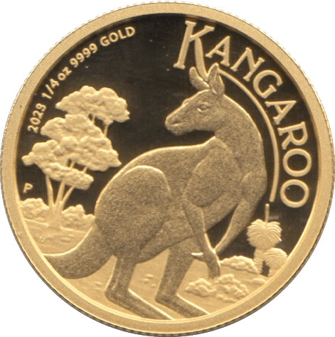 2022 GOLD 1/4 OZ KANGAROO AUSTRALIA - Gold World Coins - Cambridgeshire Coins