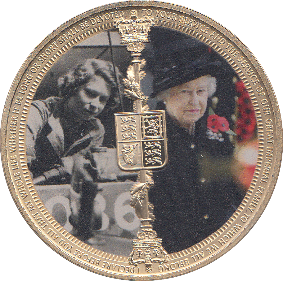 2022 GOLD PLATED CROWN ( PROOF ) - WORLD COINS - Cambridgeshire Coins