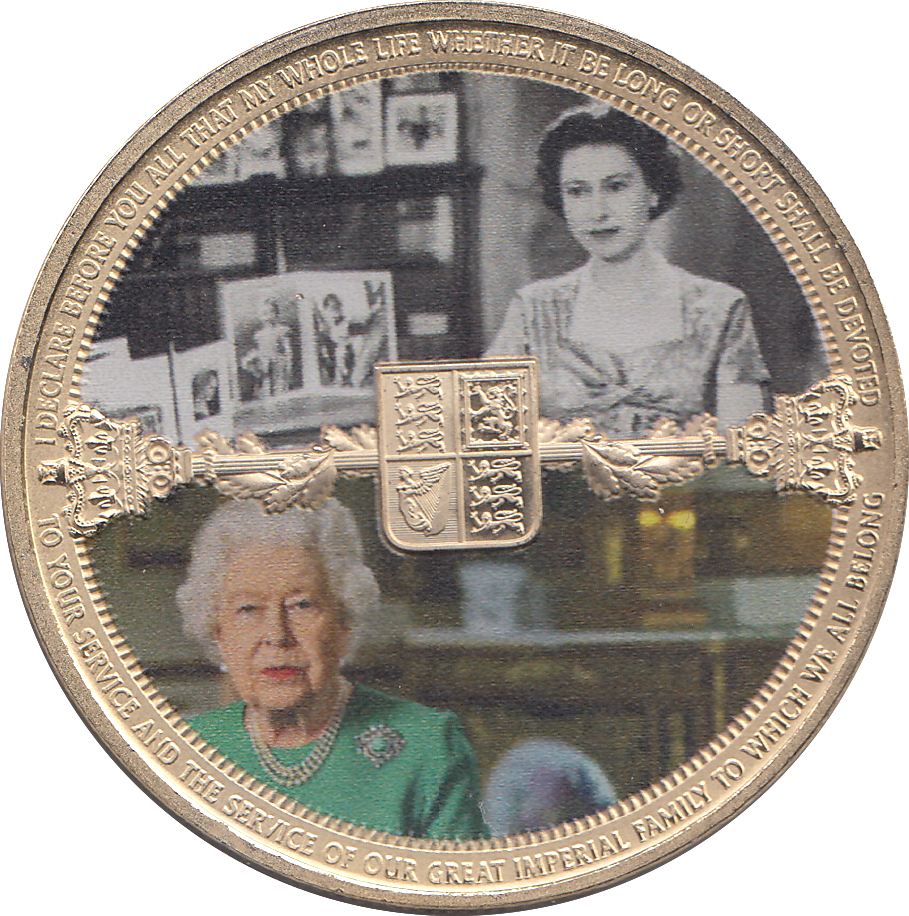 2022 GOLD PLATED CROWN ( PROOF ) - WORLD COINS - Cambridgeshire Coins
