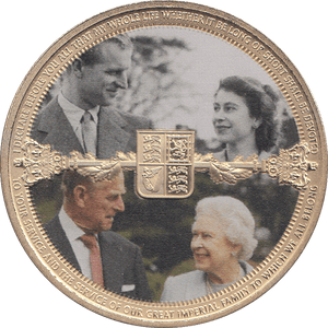2022 GOLD PLATED CROWN ( PROOF ) - WORLD COINS - Cambridgeshire Coins
