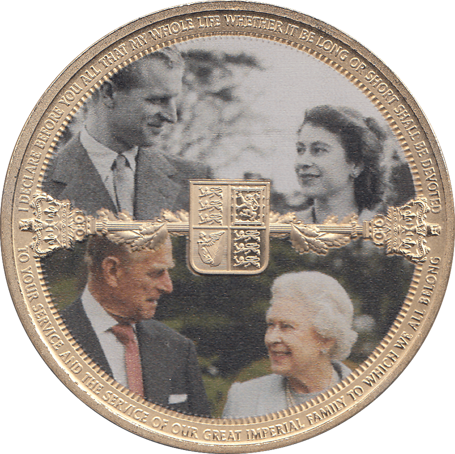 2022 GOLD PLATED CROWN ( PROOF ) - WORLD COINS - Cambridgeshire Coins