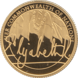 2022 GOLD PROOF 1/4 OUNCE QUEENS REIGN/COMMONWEALTH £25 COIN - GOLD BRITANNIAS - Cambridgeshire Coins