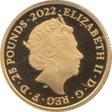 2022 GOLD PROOF 1/4 OUNCE QUEENS REIGN/COMMONWEALTH £25 COIN - GOLD BRITANNIAS - Cambridgeshire Coins