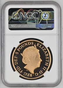 2022 GOLD PROOF £5 QUEEN ELIZABETH II PLATINUM JUBILEE (NGC) PF 69 ULTRA CAMEO - NGC GOLD COINS - Cambridgeshire Coins