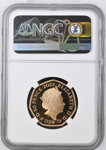 2022 GOLD PROOF 50P COMMONWEALTH GAMES ULTRA CAMEO PF 70 - NGC GOLD 50P - Cambridgeshire Coins