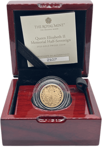 2022 GOLD PROOF HALF SOVEREIGN BOXED - GOLD PROOF HALF SOVEREIGNS - Cambridgeshire Coins