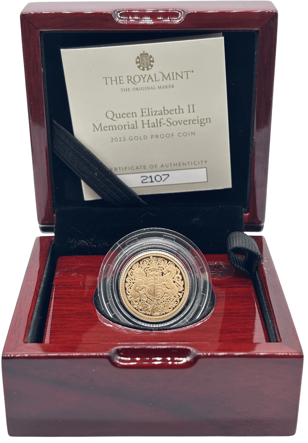 2022 GOLD PROOF HALF SOVEREIGN BOXED - GOLD PROOF HALF SOVEREIGNS - Cambridgeshire Coins