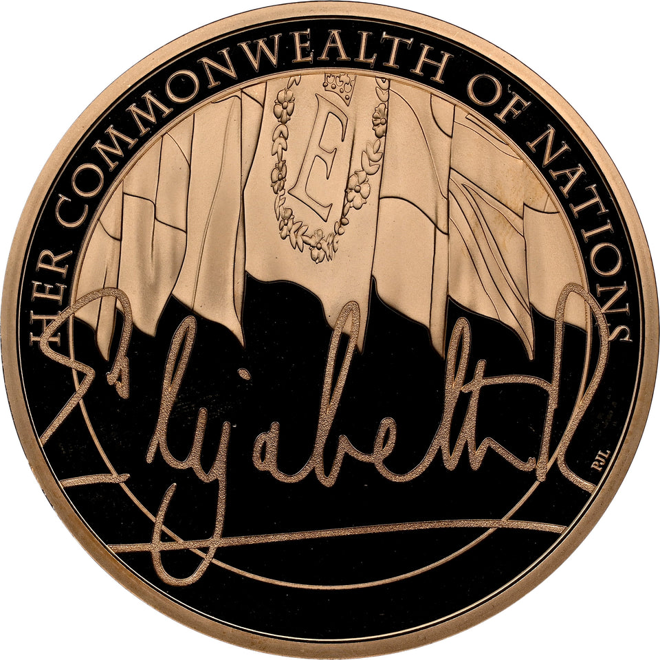 2022 GOLD PROOF THE QUEENS REIGN THE COMMONWEALTH £5 (NGC) PF69 ULTRA CAMEO - NGC GOLD COINS - Cambridgeshire Coins