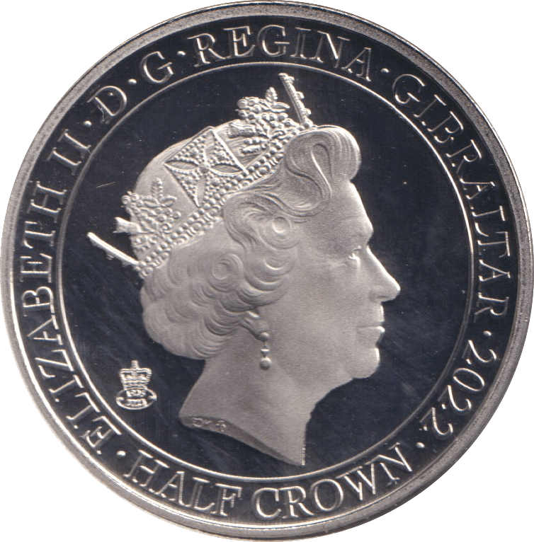 2022 HALF CROWN GIBRALTAR DEVOTED TO YOUR SERVICE - WORLD COINS - Cambridgeshire Coins