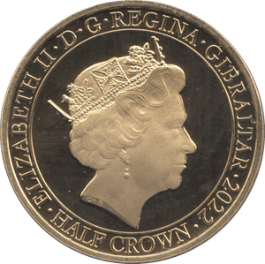 2022 HALFCROWN GIBRALTAR F159 - WORLD COINS - Cambridgeshire Coins