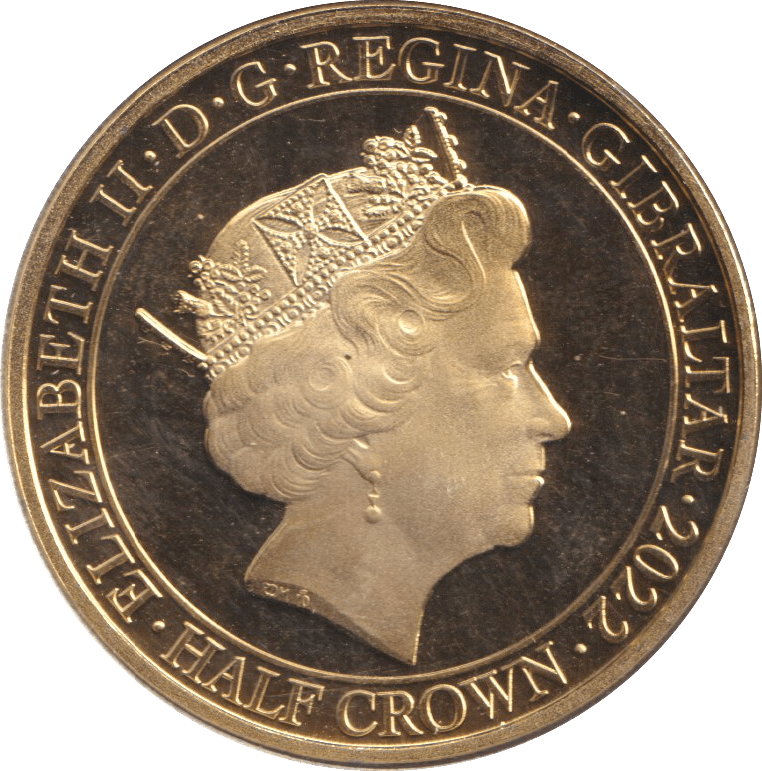2022 HALFCROWN H.M THE QUEEN - WORLD COINS - Cambridgeshire Coins