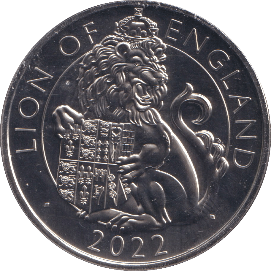2022 LION OF ENGLAND FIVE POUNDS ( BU ) - SILVER PROOF - Cambridgeshire Coins