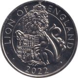 2022 LION OF ENGLAND FIVE POUNDS ( BU ) - SILVER PROOF - Cambridgeshire Coins