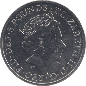 2022 LION OF ENGLAND FIVE POUND - WORLD COINS - Cambridgeshire Coins