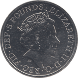 2022 LION OF ENGLAND FIVE POUND - WORLD COINS - Cambridgeshire Coins