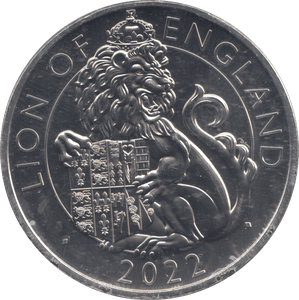 2022 LION OF ENGLAND FIVE POUND - WORLD COINS - Cambridgeshire Coins