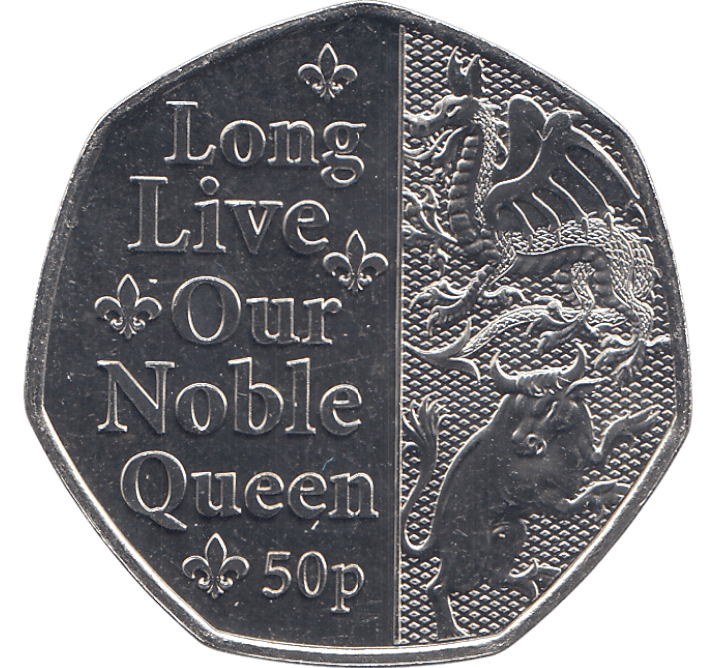 2022 LONG LIVE OUR NOBLE QUEEN 50P ( BU ) - WORLD COINS - Cambridgeshire Coins