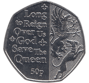 2022 LONG TO REIGN OVER US 50P ( BU ) - WORLD COINS - Cambridgeshire Coins