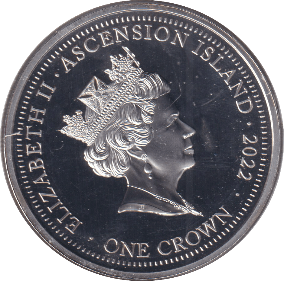 2022 ONE CROWN ASCENSION ISLAND - WORLD COINS - Cambridgeshire Coins