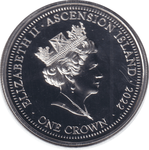 2022 ONE CROWN ASCENSION ISLAND - WORLD COINS - Cambridgeshire Coins