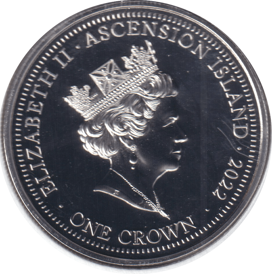 2022 ONE CROWN ASCENSION ISLAND - WORLD COINS - Cambridgeshire Coins