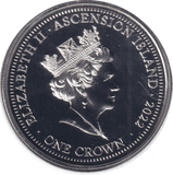 2022 ONE CROWN ASCENSION ISLAND - WORLD COINS - Cambridgeshire Coins